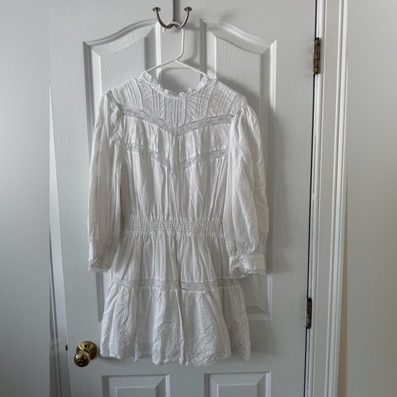 LoveShackFancy Dresses & Skirts - LoveShackFancy White Lace Trim Dress